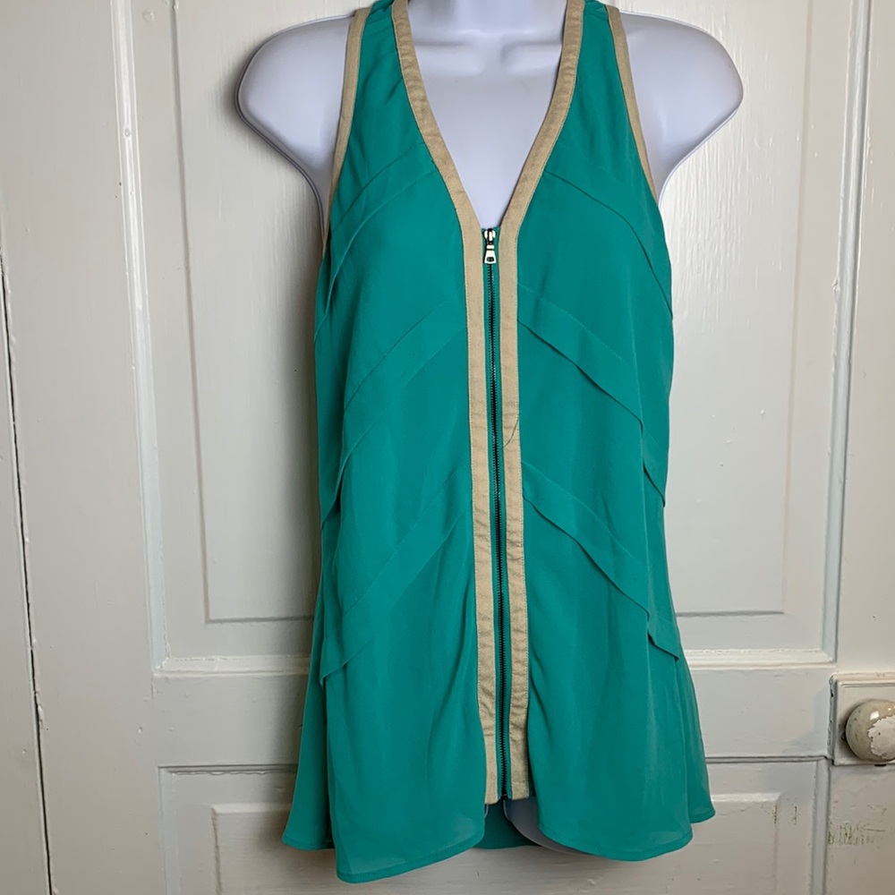 Naked Zebra Sleeveless Blouse Size S